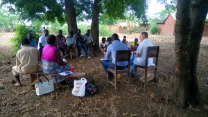 Focus group discussion with farmers at Chitsime EPA, Lilongwe. 2016